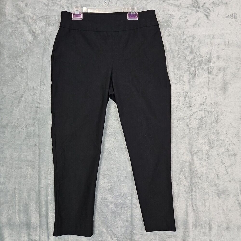 So Slimming By Chico's. small  Black Cropped stretch tapered rayon blend